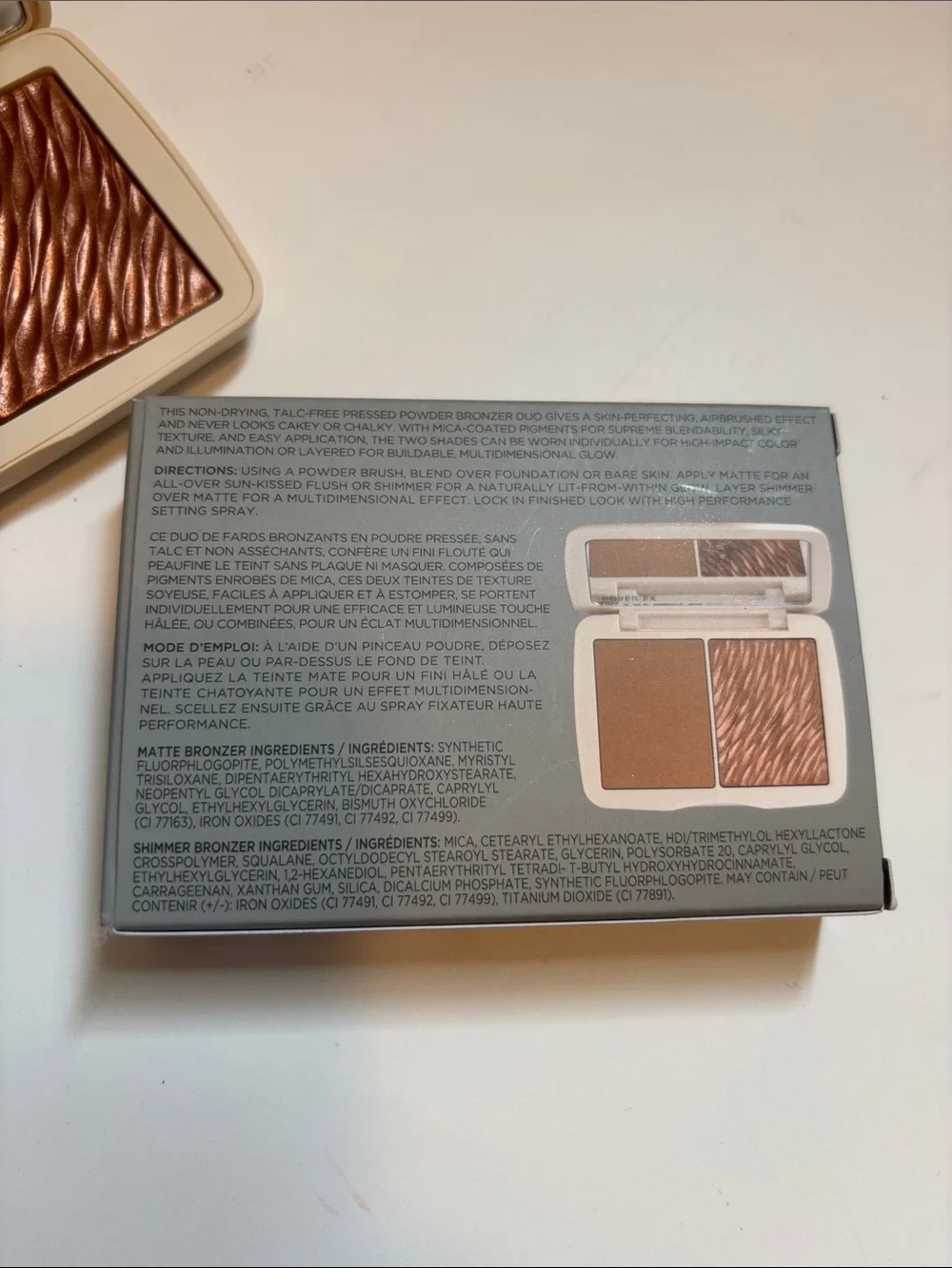 NEW! COVER FX Bronzer Duo Compact Suntan Bronze Matte & Shimmer